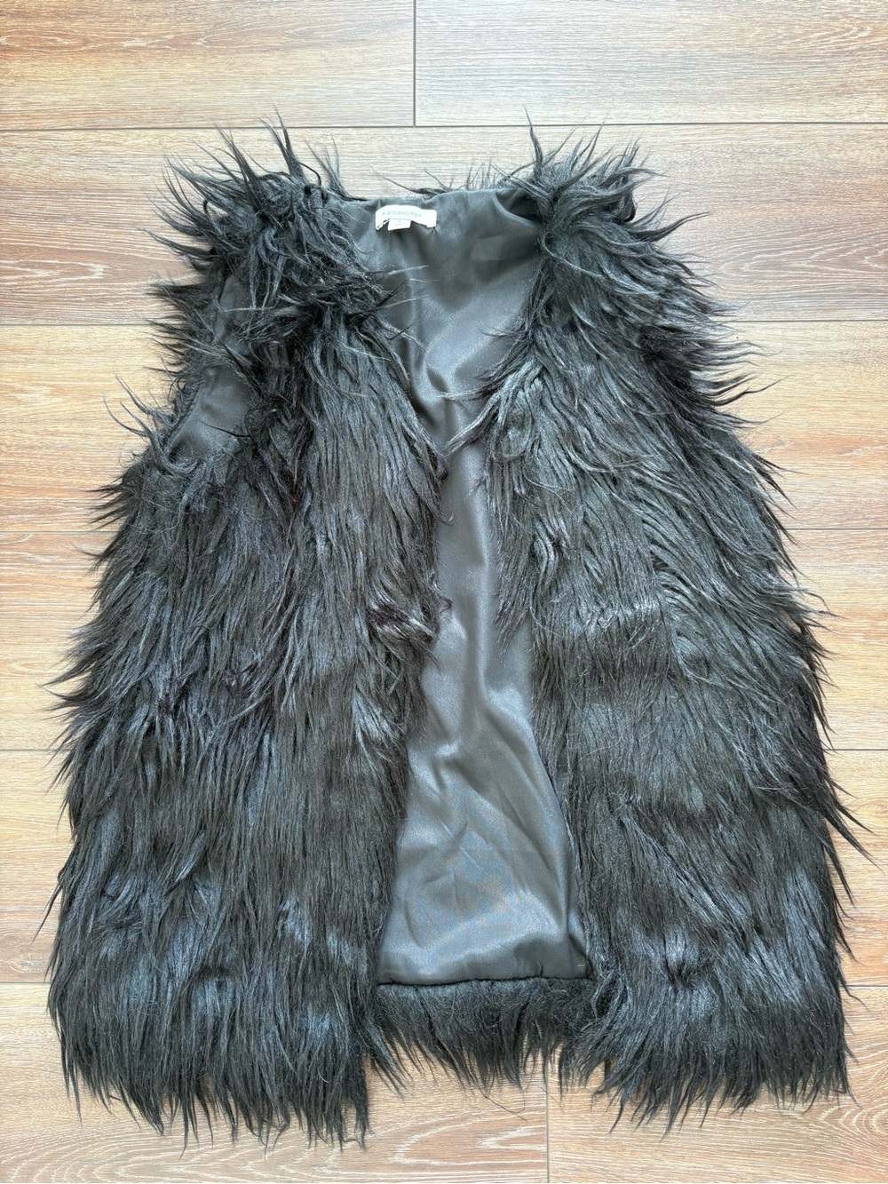 Francesca Faux Fur Vest - Black
